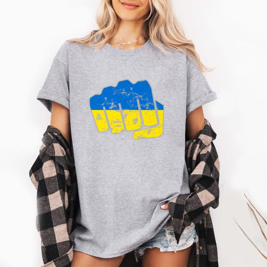 Fist of Ukraine Flag Boxing T-Shirt