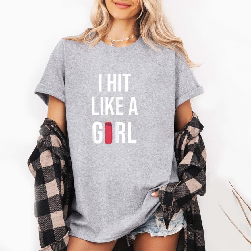 I Hit Like A Girl Boxing T-Shirt