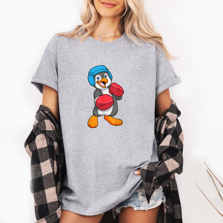 Penguin Boxing Boxer Gloves T-Shirt