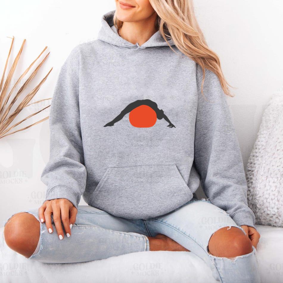 Pilates Girl Silhouette Hoodie - Image 4