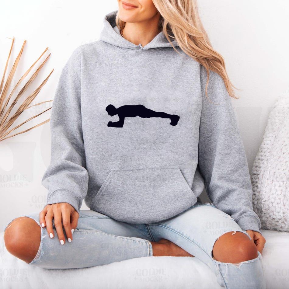 Plank Crossfit Silhouette Hoodie - Image 4
