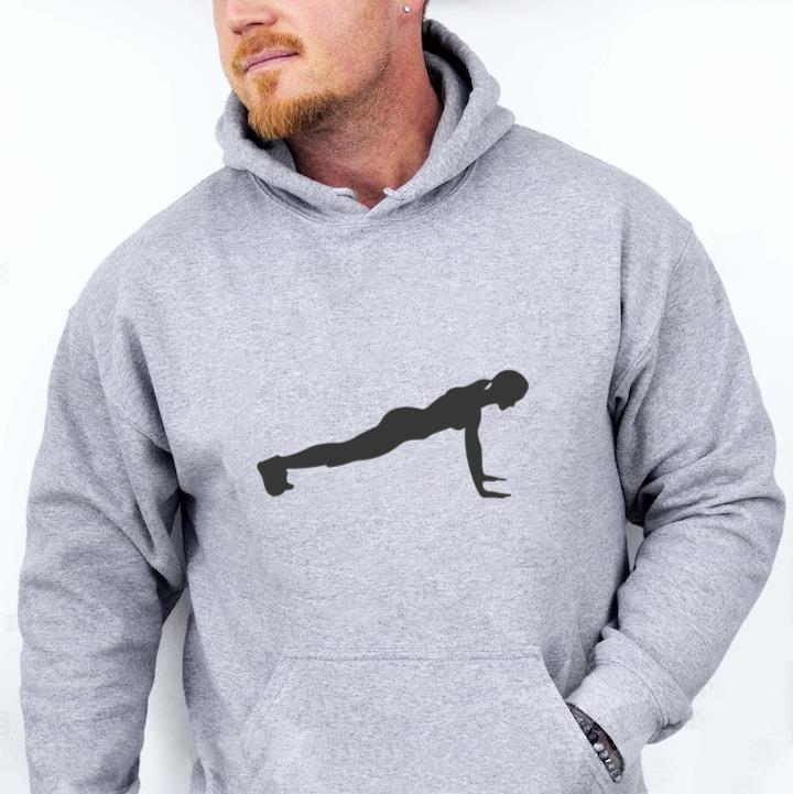 Woman Push Up Silhouette Hoodie